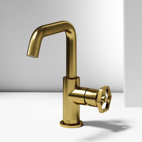 Main product image of Ruxton Single Handle Bathroom Faucet, Side-Mounted Handle (Matte Brushed Gold), VG01051MG