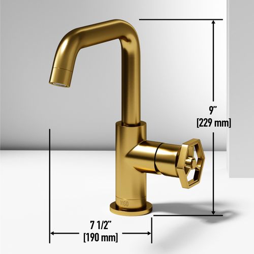Main product image of Ruxton Single Handle Bathroom Faucet, Side-Mounted Handle (Matte Brushed Gold), VG01051MG