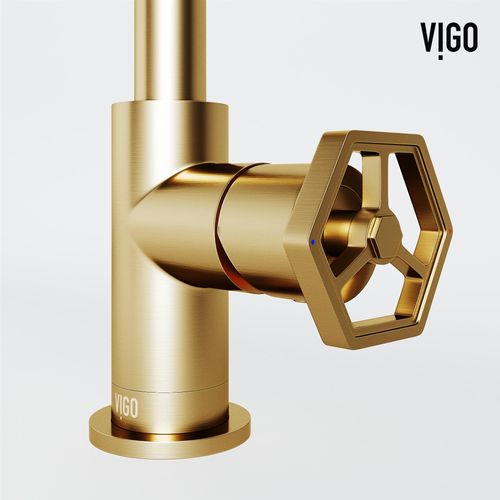 Main product image of Ruxton Single Handle Bathroom Faucet, Side-Mounted Handle (Matte Brushed Gold), VG01051MG