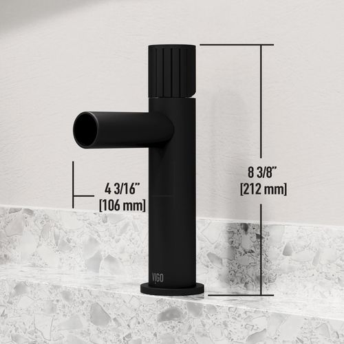 Main product image of Ashford Single Handle Bathroom Faucet (Matte Black), VG01052MB