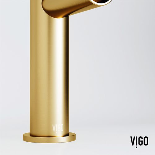 Main product image of Ashford Single Handle Bathroom Faucet (Matte Brushed Gold), VG01052MG