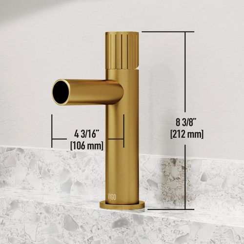 Main product image of Ashford Single Handle Bathroom Faucet (Matte Brushed Gold), VG01052MG