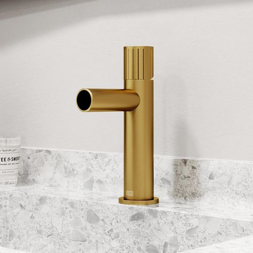 Main product image of Ashford Single Handle Bathroom Faucet (Matte Brushed Gold), VG01052MG