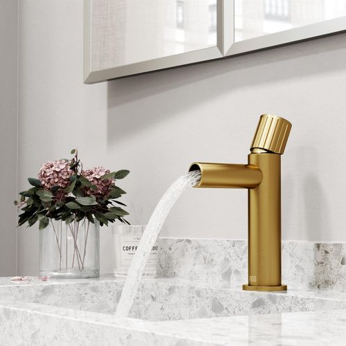 Main product image of Ashford Single Handle Bathroom Faucet (Matte Brushed Gold), VG01052MG