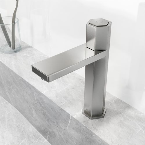 Main product image of Nova Button Operated Bathroom Faucet (Brushed Nickel), VG01053BN