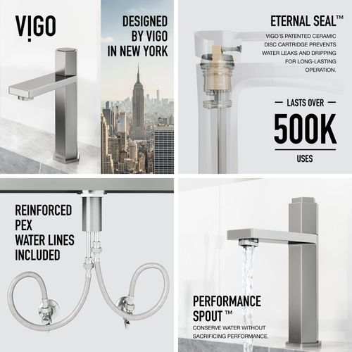 Main product image of Nova Button Operated Bathroom Faucet (Brushed Nickel), VG01053BN