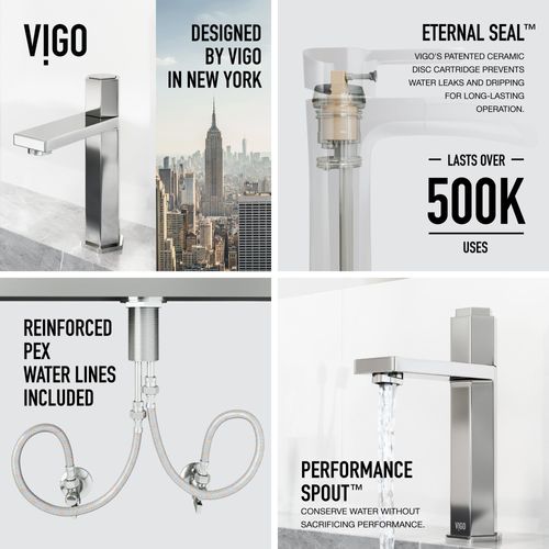 Main product image of Nova Button Operated Bathroom Faucet (Chrome), VG01053CH