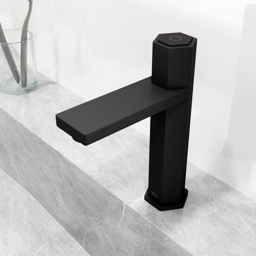 Main product image of Nova Button Operated Bathroom Faucet (Matte Black), VG01053MB