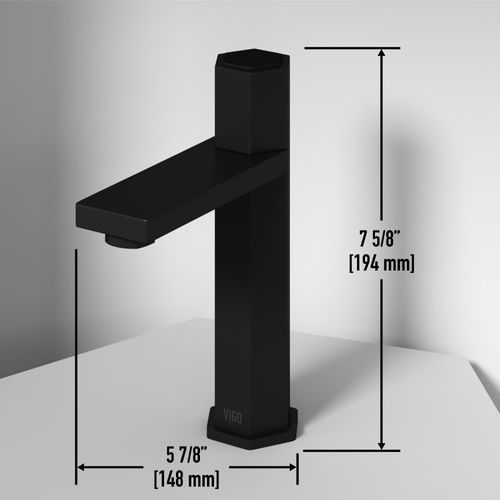 Main product image of Nova Button Operated Bathroom Faucet (Matte Black), VG01053MB