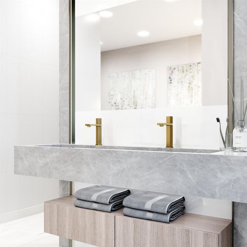 Main product image of Nova Single Handle Bathroom Faucet (Matte Brushed Gold), VG01053MG