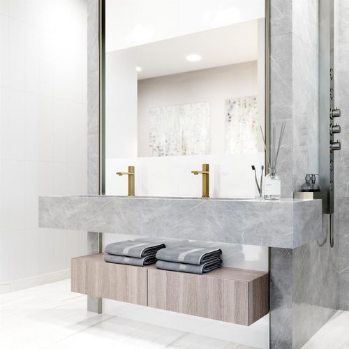 Main product image of Nova Single Handle Bathroom Faucet (Matte Brushed Gold), VG01053MG