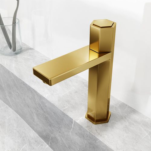 Main product image of Nova Single Handle Bathroom Faucet (Matte Brushed Gold), VG01053MG