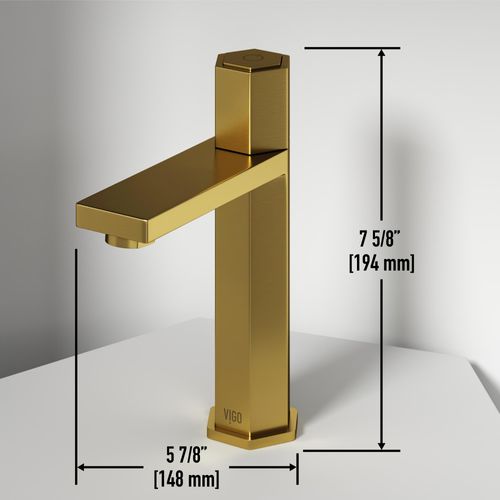 Main product image of Nova Single Handle Bathroom Faucet (Matte Brushed Gold), VG01053MG