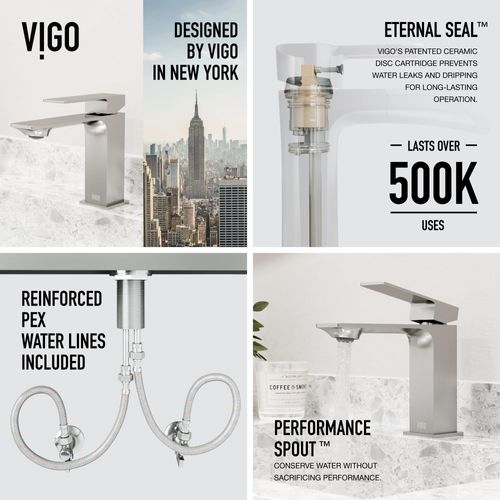 Main product image of Dunn Single Handle Bathroom Faucet (Brushed Nickel), VG01054BN