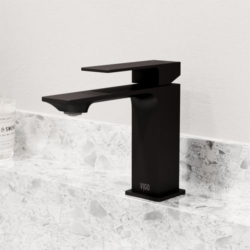Main product image of Dunn Single Handle Bathroom Faucet (Matte Black), VG01054MB