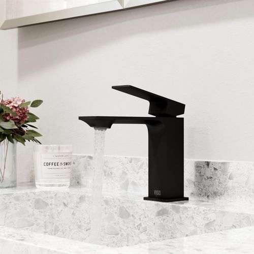 Main product image of Dunn Single Handle Bathroom Faucet (Matte Black), VG01054MB