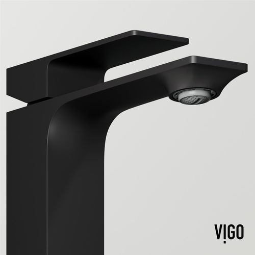 Main product image of Dunn Single Handle Bathroom Faucet (Matte Black), VG01054MB