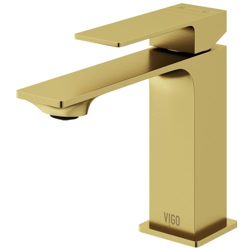 Main product image of Dunn Single Handle Bathroom Faucet (Matte Brushed Gold), VG01054MG