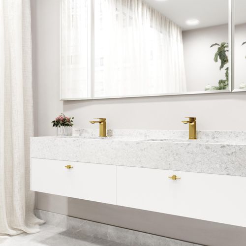 Main product image of Dunn Single Handle Bathroom Faucet (Matte Brushed Gold), VG01054MG