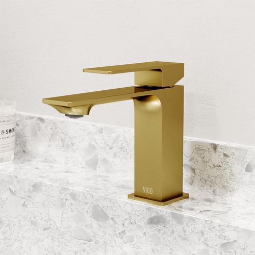 Main product image of Dunn Single Handle Bathroom Faucet (Matte Brushed Gold), VG01054MG