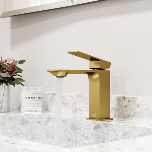 Main product image of Dunn Single Handle Bathroom Faucet (Matte Brushed Gold), VG01054MG