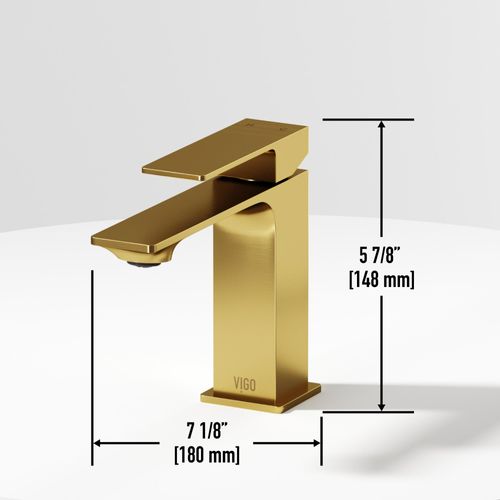 Main product image of Dunn Single Handle Bathroom Faucet (Matte Brushed Gold), VG01054MG