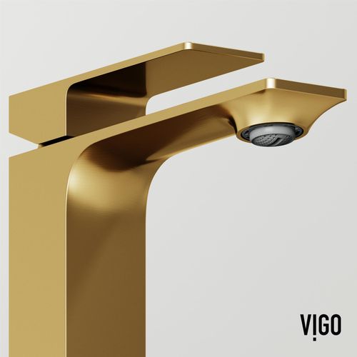 Main product image of Dunn Single Handle Bathroom Faucet (Matte Brushed Gold), VG01054MG