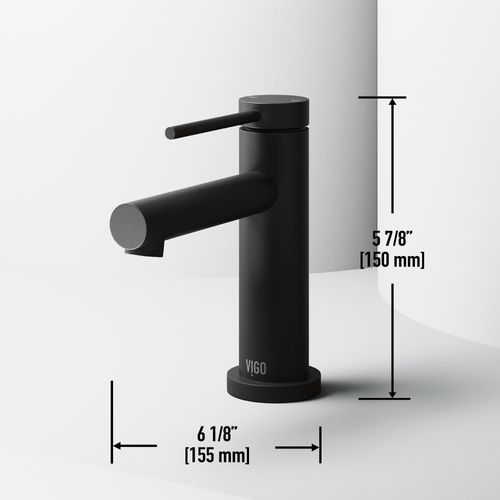 Main product image of Jewel Single Handle Bathroom Faucet (Matte Black), VG01055MB