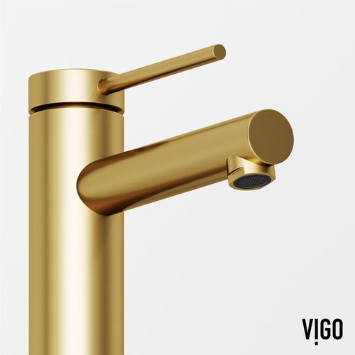 Main product image of Jewel Single Handle Bathroom Faucet (Matte Brushed Gold), VG01055MG
