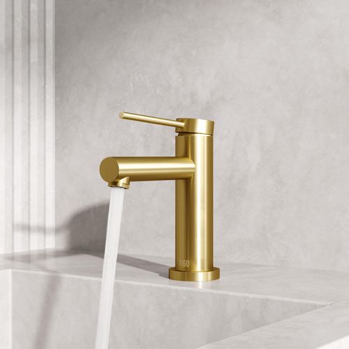 Main product image of Jewel Single Handle Bathroom Faucet (Matte Brushed Gold), VG01055MG