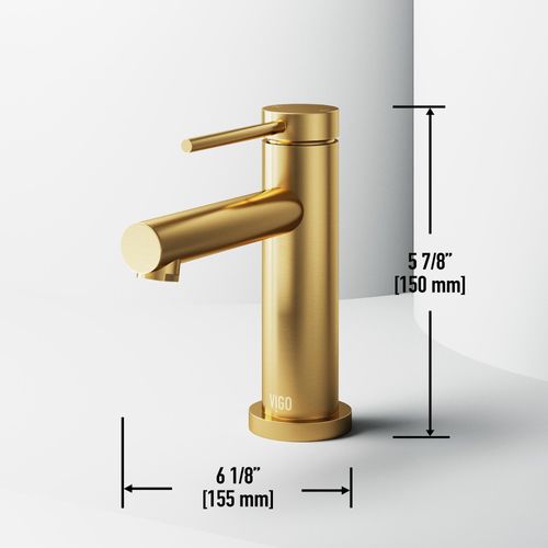 Main product image of Jewel Single Handle Bathroom Faucet (Matte Brushed Gold), VG01055MG