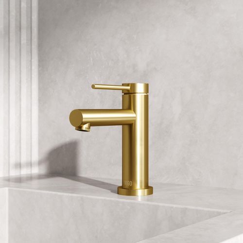 Main product image of Jewel Single Handle Bathroom Faucet (Matte Brushed Gold), VG01055MG
