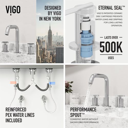 Main product image of Cass Two Handle Widespread Bathroom Faucet (Chrome), VG01301CH