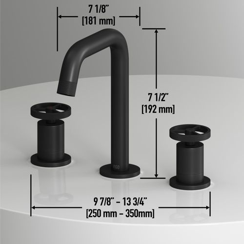 Main product image of Cass Two Handle Widespread Bathroom Faucet (Matte Black), VG01301MB