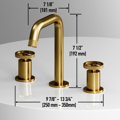Main product image of Cass Two Handle Widespread Bathroom Faucet (Matte Brushed Gold), VG01301MG