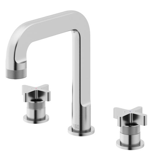 Main product image of Wythe Two Handle Widespread Bathroom Faucet, Cross-Shaped Handles (Brushed Nickel), VG01302BN