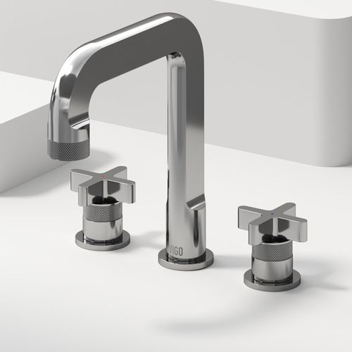 Main product image of Wythe Two Handle Widespread Bathroom Faucet, Cross-Shaped Handles (Chrome), VG01302CH