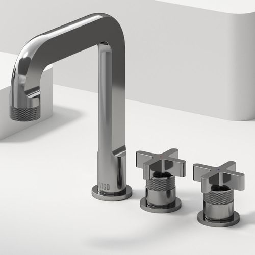 Main product image of Wythe Two Handle Widespread Bathroom Faucet, Cross-Shaped Handles (Chrome), VG01302CH