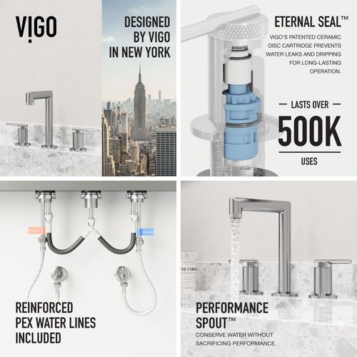 Main product image of Sterling Two Handle Widespread Bathroom Faucet (Brushed Nickel), VG01304BN
