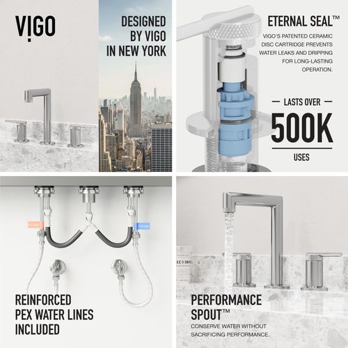 Main product image of Sterling Two Handle Widespread Bathroom Faucet (Chrome), VG01304CH