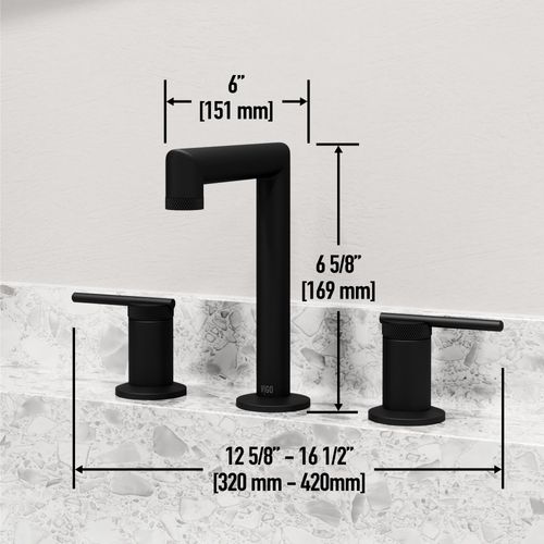 Main product image of Sterling Two Handle Widespread Bathroom Faucet (Matte Black), VG01304MB