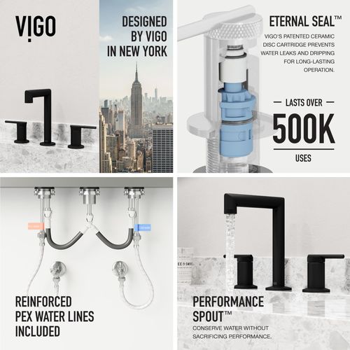 Main product image of Sterling Two Handle Widespread Bathroom Faucet (Matte Black), VG01304MB
