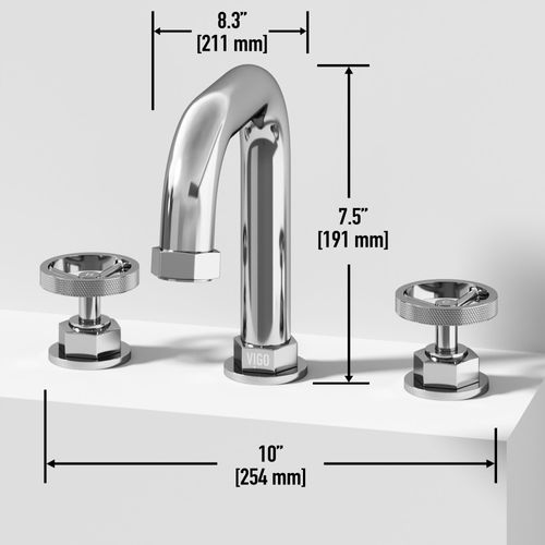 Main product image of Hart Two Handle Widespread Bathroom Faucet (Chrome), VG01305CH