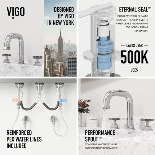 Main product image of Hart Two Handle Widespread Bathroom Faucet (Chrome), VG01305CH