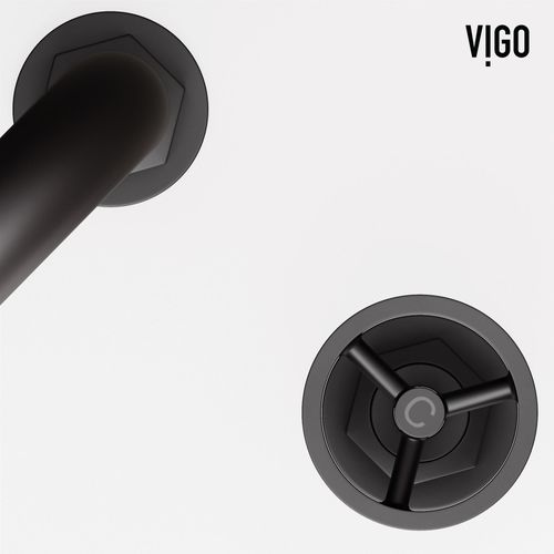 Main product image of Hart Two Handle Widespread Bathroom Faucet, Angular Spout (Matte Black), VG01305MB