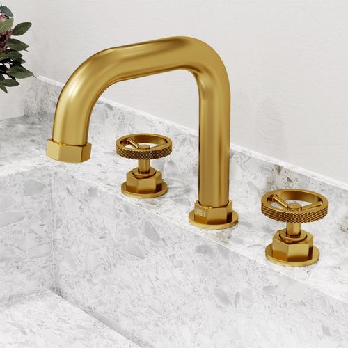 Main product image of Hart Two Handle Widespread Bathroom Faucet (Matte Brushed Gold), VG01305MG