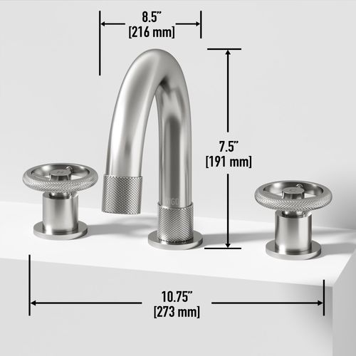 Main product image of Wythe Two Handle Widespread Bathroom Faucet, Knob Handles (Brushed Nickel), VG01306BN