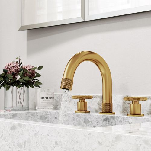 Main product image of Wythe Two Handle Widespread Bathroom Faucet, Knob Handles (Matte Brushed Gold), VG01306MG