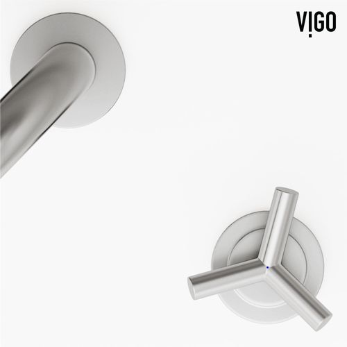Main product image of Jewel Two Handle Widespread Bathroom Faucet w/ Cross Handles (Brushed Nickel), VG01308BN