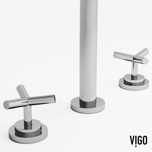 Main product image of Jewel Two Handle Widespread Bathroom Faucet w/ Cross Handles (Handles in Chrome), VG01308CH